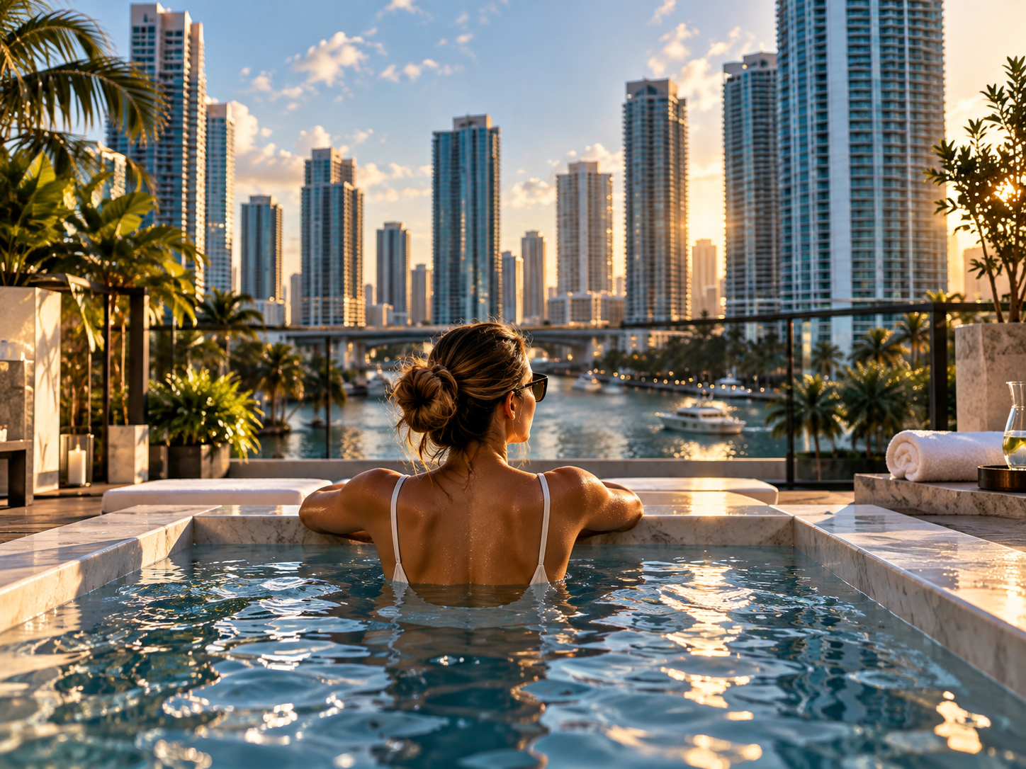 Guided breathwork and ice bath overlooking Brickell