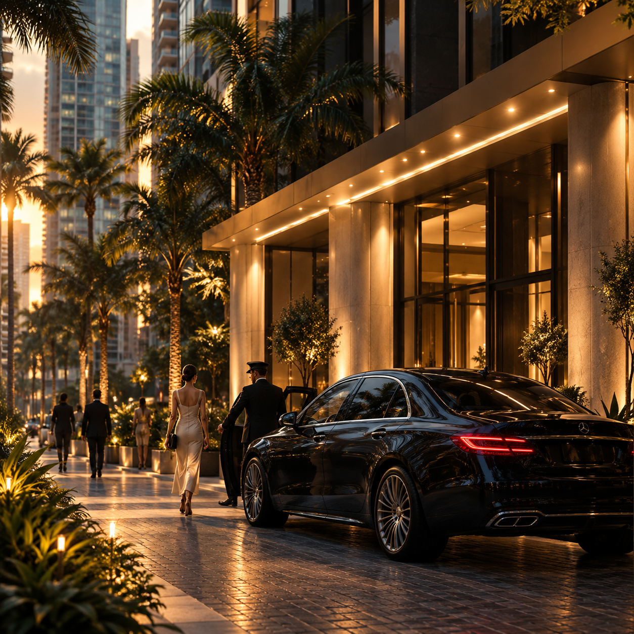 Luxury Brickell residential arrival